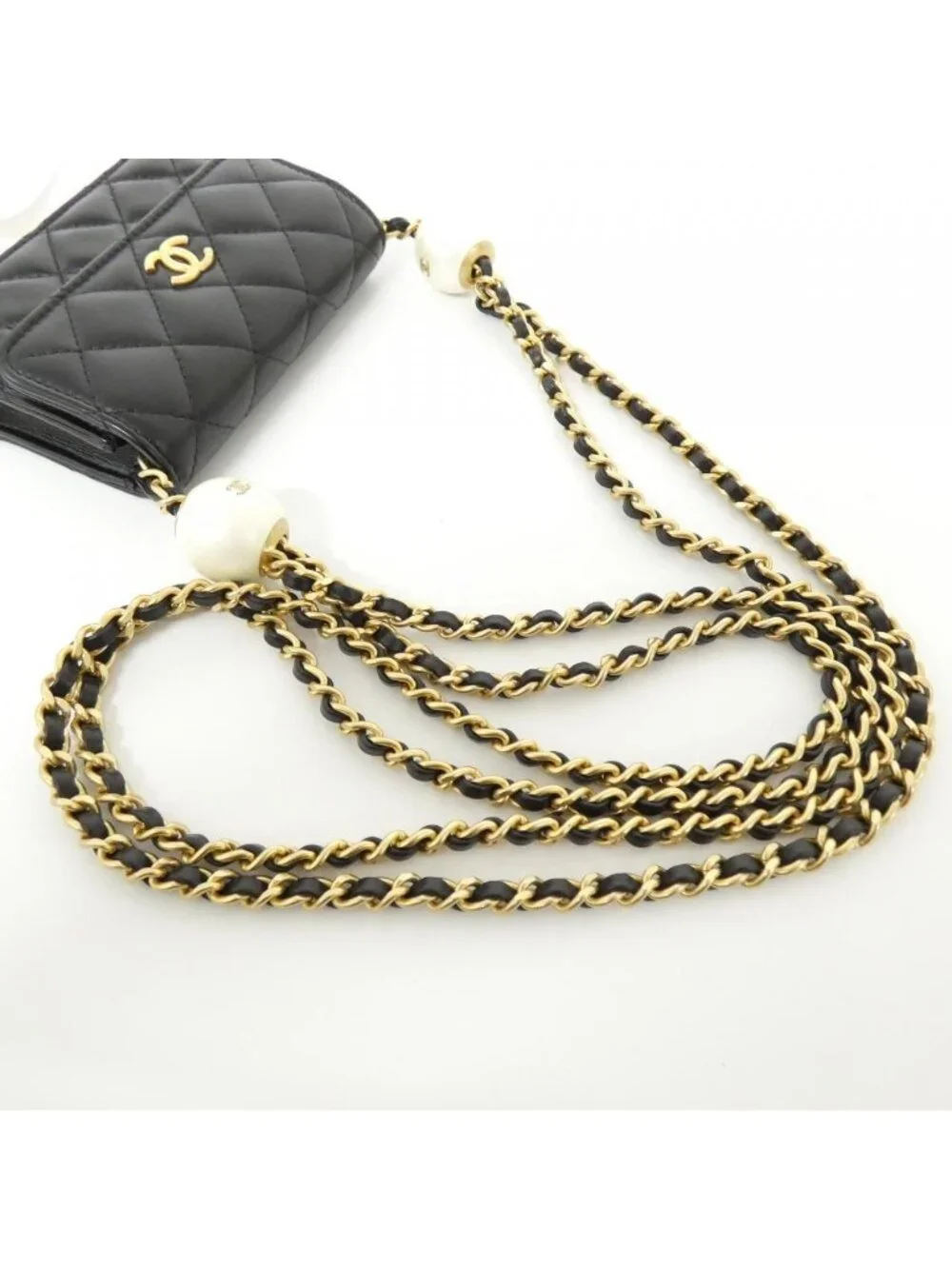 Chanel Chain Clutch Black